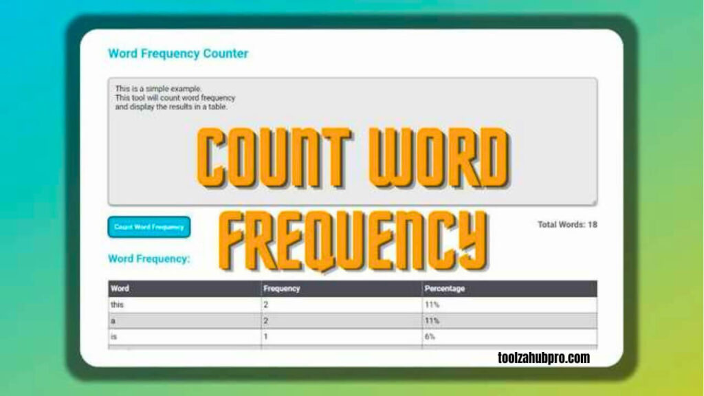 Word frequency counter online tool - text input and keyword frequency