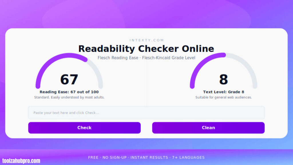 Readability Checker Tool Online